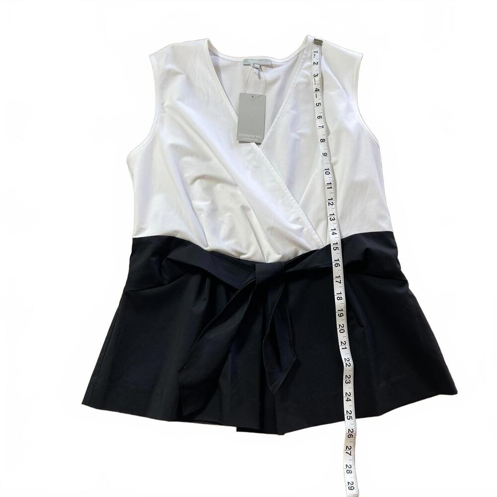 NWT Hinson Wu Sleeveless Colorblock Top |Quiet Luxury Corpcore Light Academia - Picture 7 of 8